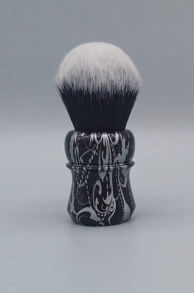M60 Cadman shaving brush silver swirls
