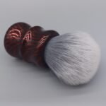 shaving brush red carbon effect