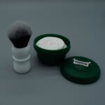shaving brush and cream